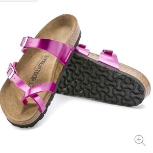 NEW Birkenstock Mayari Patent Pink Sandals 37